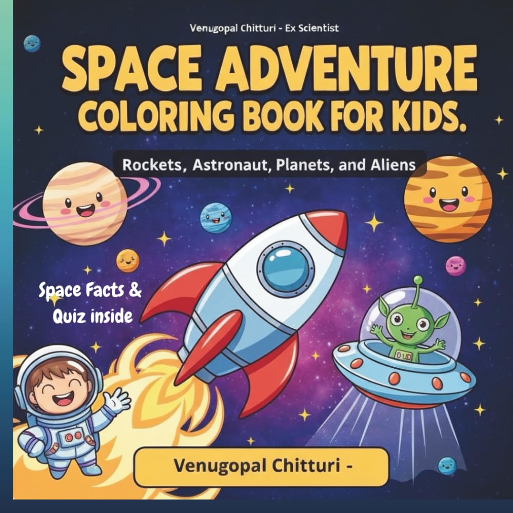 Space Adventure Coloring Book for Kids: Rockets, Astronauts, Planets, and Aliens (Coloring Books)