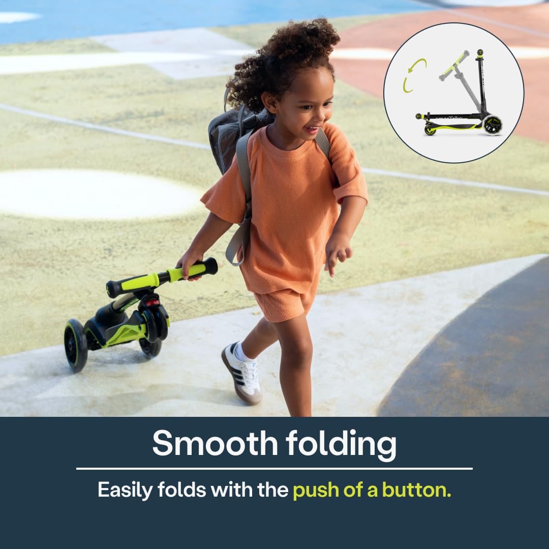 SmarTrike Xtend Kinder Scooter - Verstellbarer Roller 1-12 Jahre Mit LED Rädern