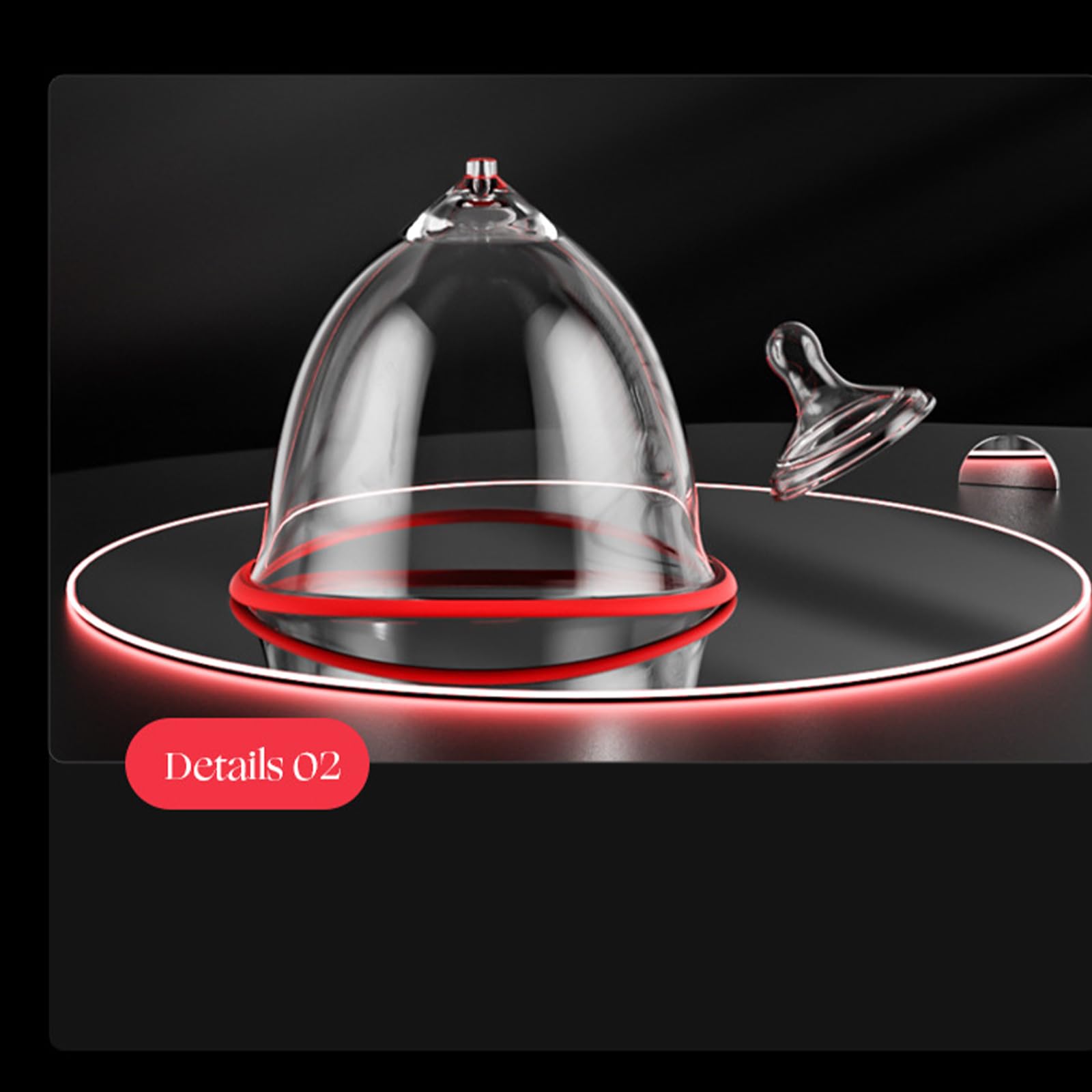 Elektrische Brustpumpe Milchpumpe Vakuum Saugkraft Brustsauger Vibratoren Pumpe Brust Saugen Nippelsauger Nippel Sucker Brustvergrößerung Nippel Stimulator Massager Sex Spielzeug Für Frauen(L)