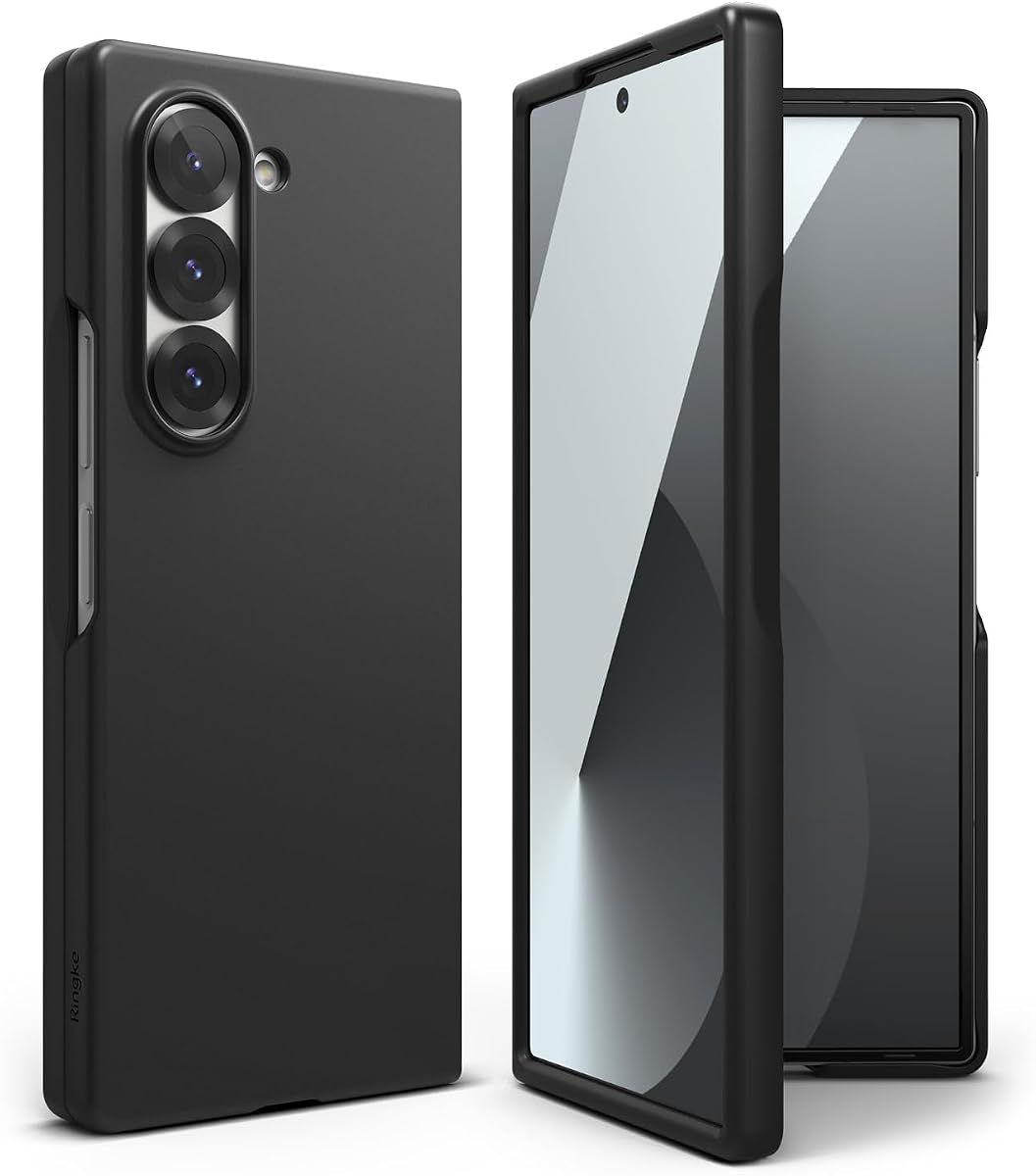 Ringke for Samsung Galaxy Z Fold 6 Case [Slim Black] | Lightweight Precision Build, Low-Profile Open Hinge Maintains Original Form