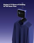 Portable Compact Clothes Dryer, Global Voltage Travel Dryer, Unique Design with 4 Drying Modules, 36-Decibel Silent design, Quiet Efficient Portable Drying System for Home, Travel & Dorm