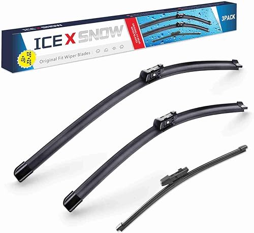 IceXsonw 3 limpiaparabrisas de 25 pulgadas, 22 pulgadas, 15 pulgadas, repuesto para VW Volkswagen Tiguan MK2 2018-2021 con bloqueo superior de disponible en Yaxa El Salvador