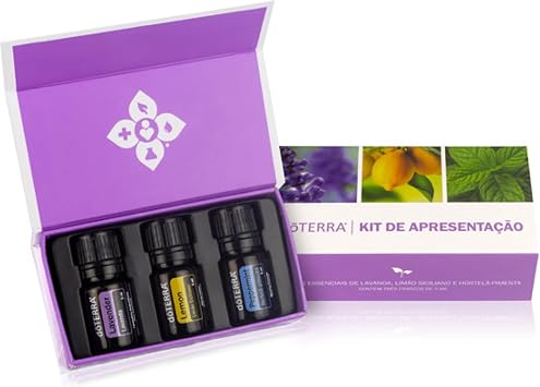 Kit Óleo Essencial doTERRA Lavanda Lemon Peppermint 5ml