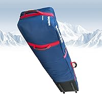 Vista 19 de D900 - Bolsa acolchada de snowboard con ruedas para viajes aéreos, impermeable de 71 pulgadas, gran capacidad para esquís/tablas de snowboard
