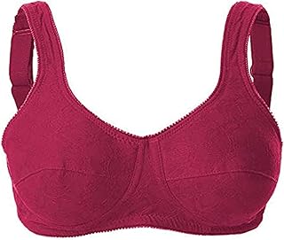 Padded Triangle Adjustable-Strap Basic Bra for Women -Black