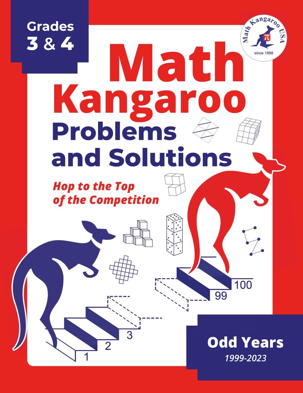 Math Kangaroo Problems and Solutions - Grades 3 & 4 - Odd Years      Paperback – June 24, 2024