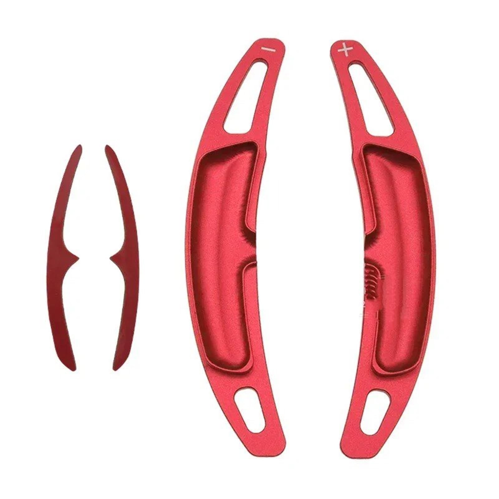 Yakisa Red Paddles Shift For Macan For Cayenne For Panamera 911 918 For 718 Car Aluminum Alloy Steering Wheel Paddle Shifter Shift Extension Paddle Shifter(Red)