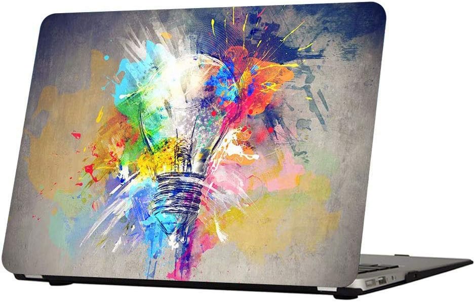 Compatible with MacBook Air 13 inch Case 2010-2017 (Model: A1466 / A1369), Slim Plastic Hard Shell Case Rubberized Protective Cover for MacBook Air 13.3 inch, Creative Lamp