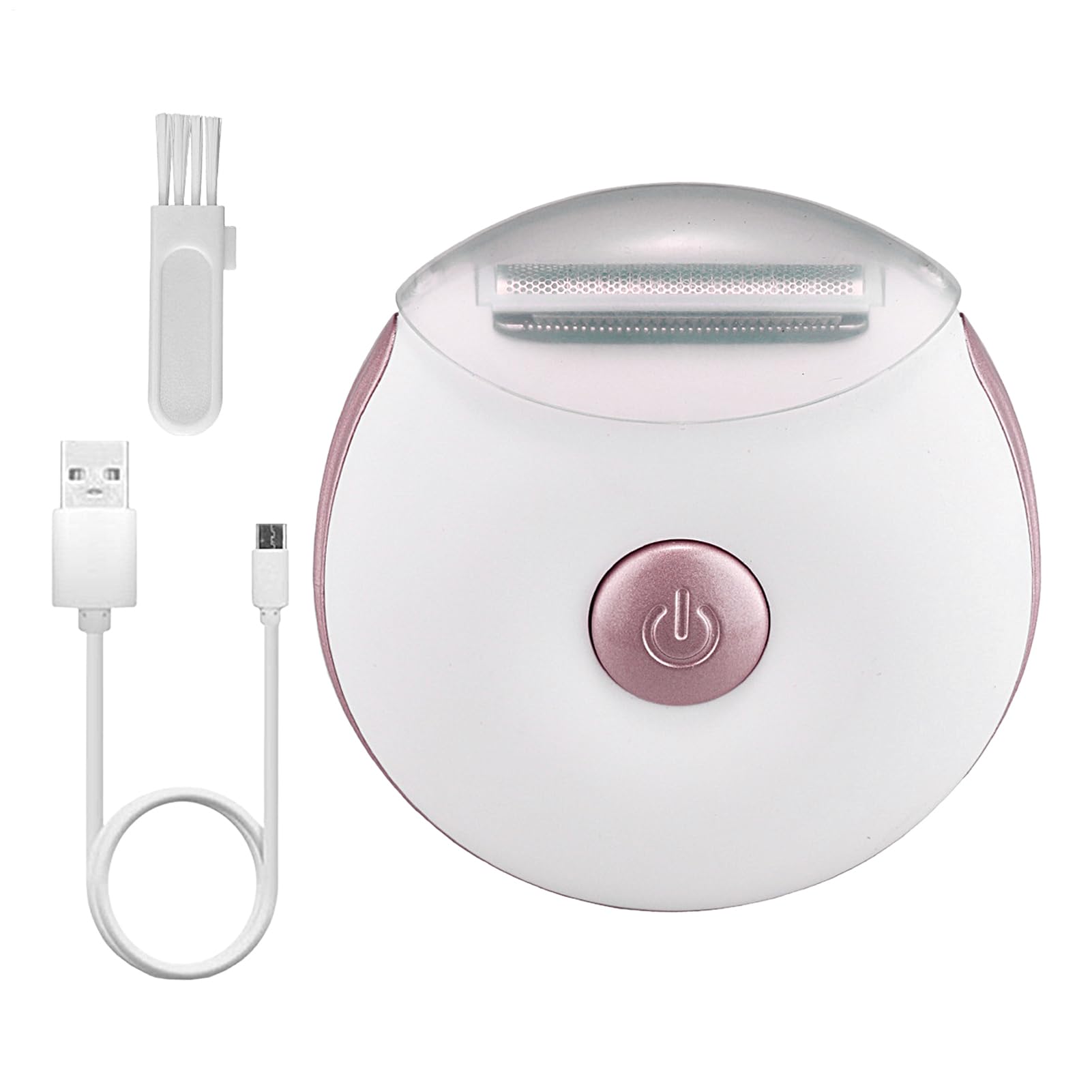 Afeitadora Eléctrica de Bikini para Mujeres, Depiladora Corporal Recargable USB y Recortadora, Herramienta Depilación Personal Sin Cables para Viaje Playa Cita