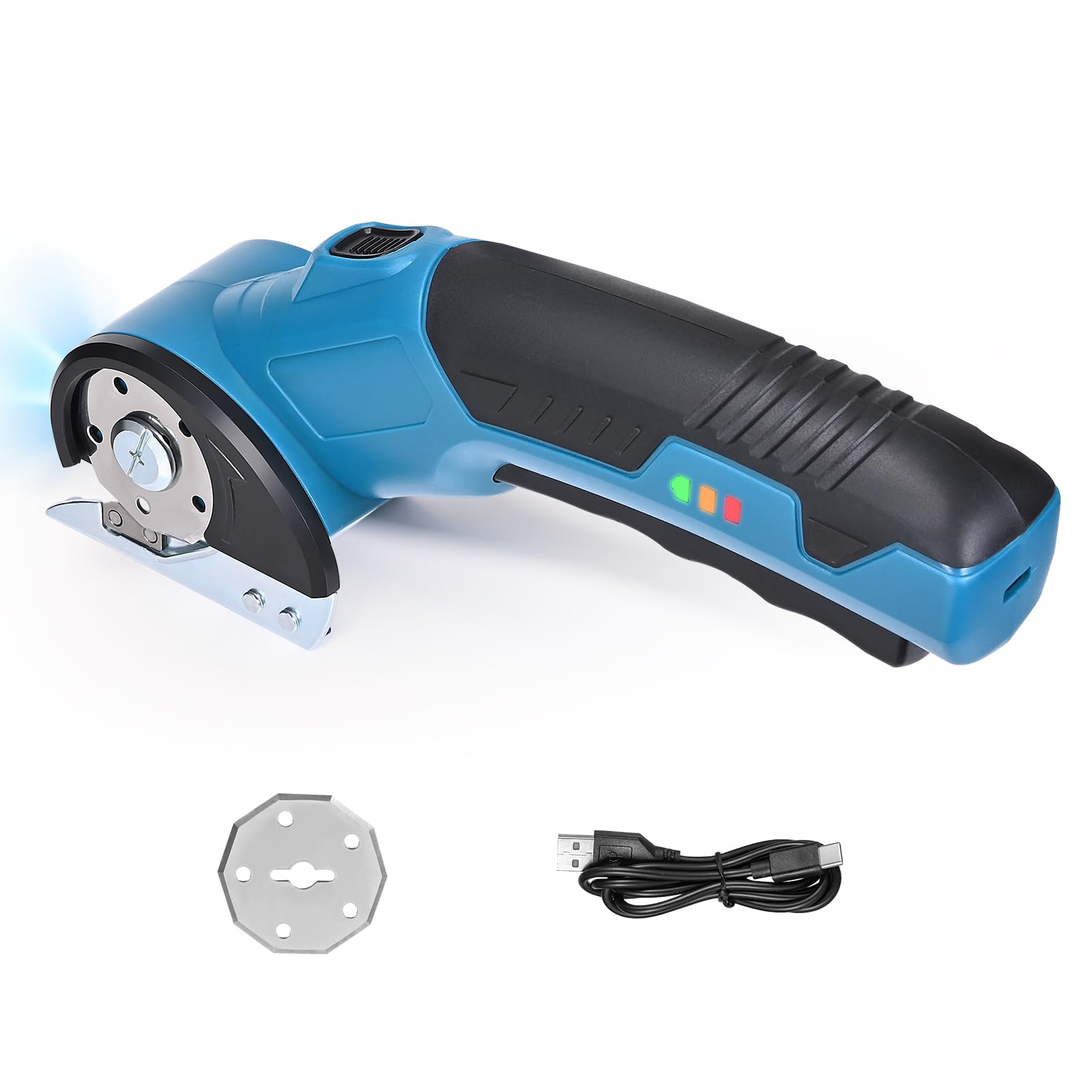 Portátil tijeras electrica costura SK5 320 RPM 1500mAh cortador de tela tijeras eléctricas para cortar tela espesor máximo de corte 8mm para cuero,tela,caja de cartón