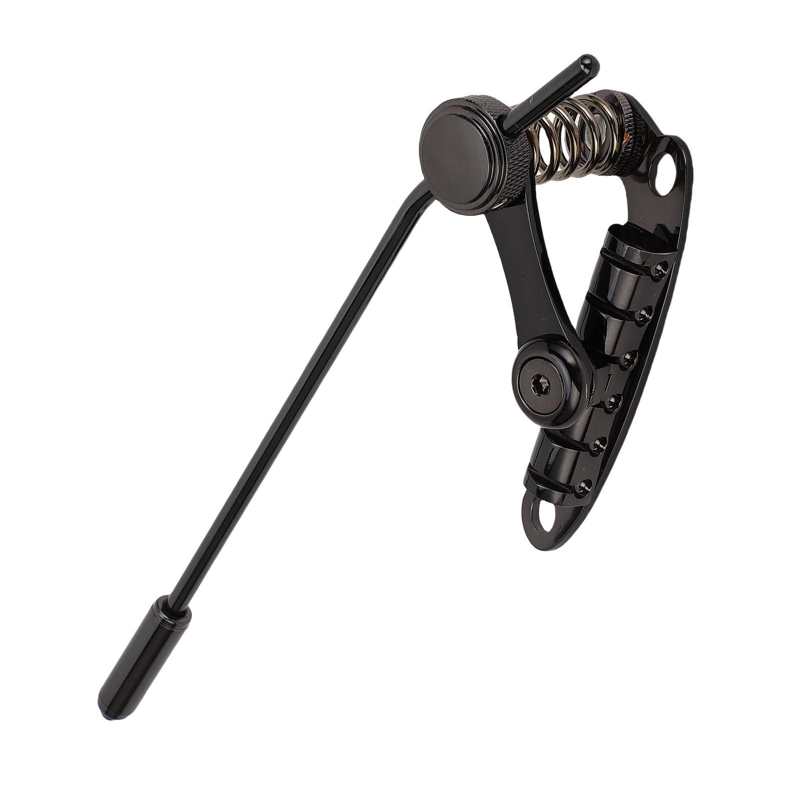 Barra de tope de puente de guitarra Barra de tope de puente de trémolo de aleación de zinc de repuesto para guitarra eléctrica Les Trem II Les Paul SG Color negro con brazo de