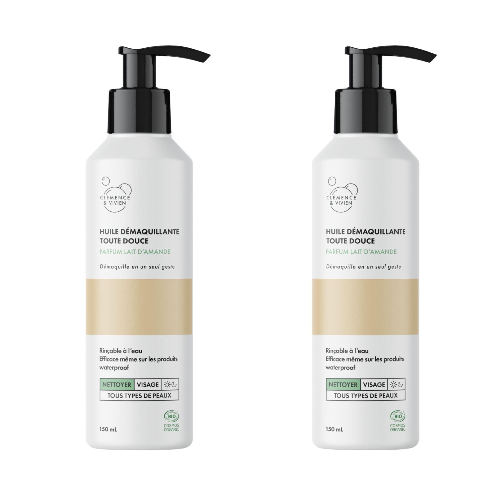 CLÉMENCE ET VIVIEN - Huile Démaquillante Toute Douce - 100Ml - Lot De 2