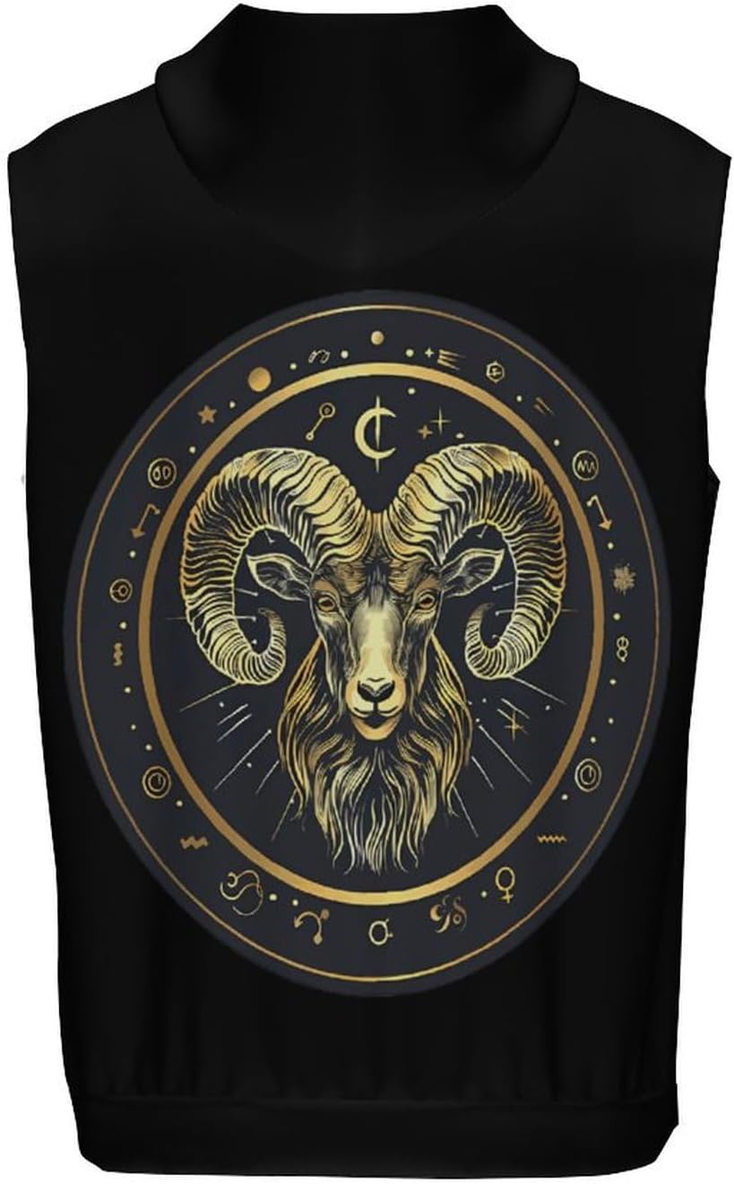 Men's Workout Hooded Tank Tops Sleeveless Muscle Gym T-Shirts