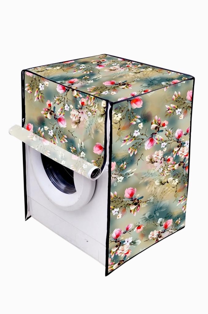 Front Load Washing Machine Cover Suitable For Bosch 7Kg, 7.5Kg, 8Kg, 8.5Kg, 9Kg, 10Kg (64LX61DX86H) Cm, Waterproof & Dustproof Washing Machine Cover, Green.
