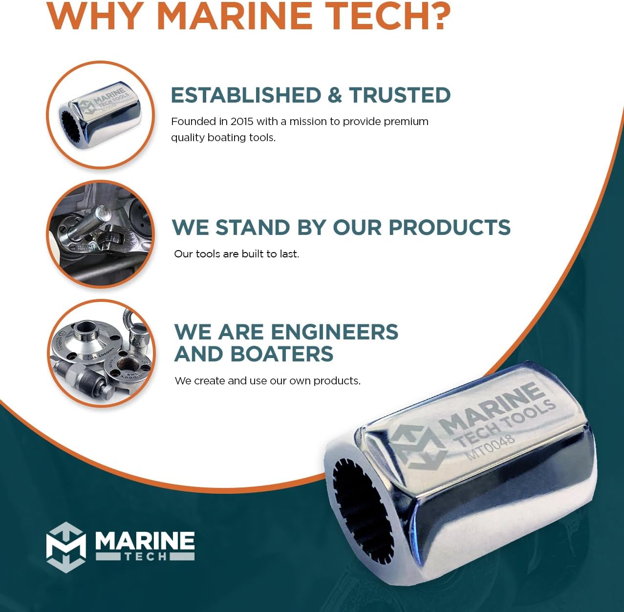 Marine Tech Tools Yamaha Outboard Drive Shaft Holder for Removing & Torquing Pinion Nut, Yamaha Drive Shaft Tool, Replaces Yamaha YB-06201, Yamaha Drive Shaft Holder Tool