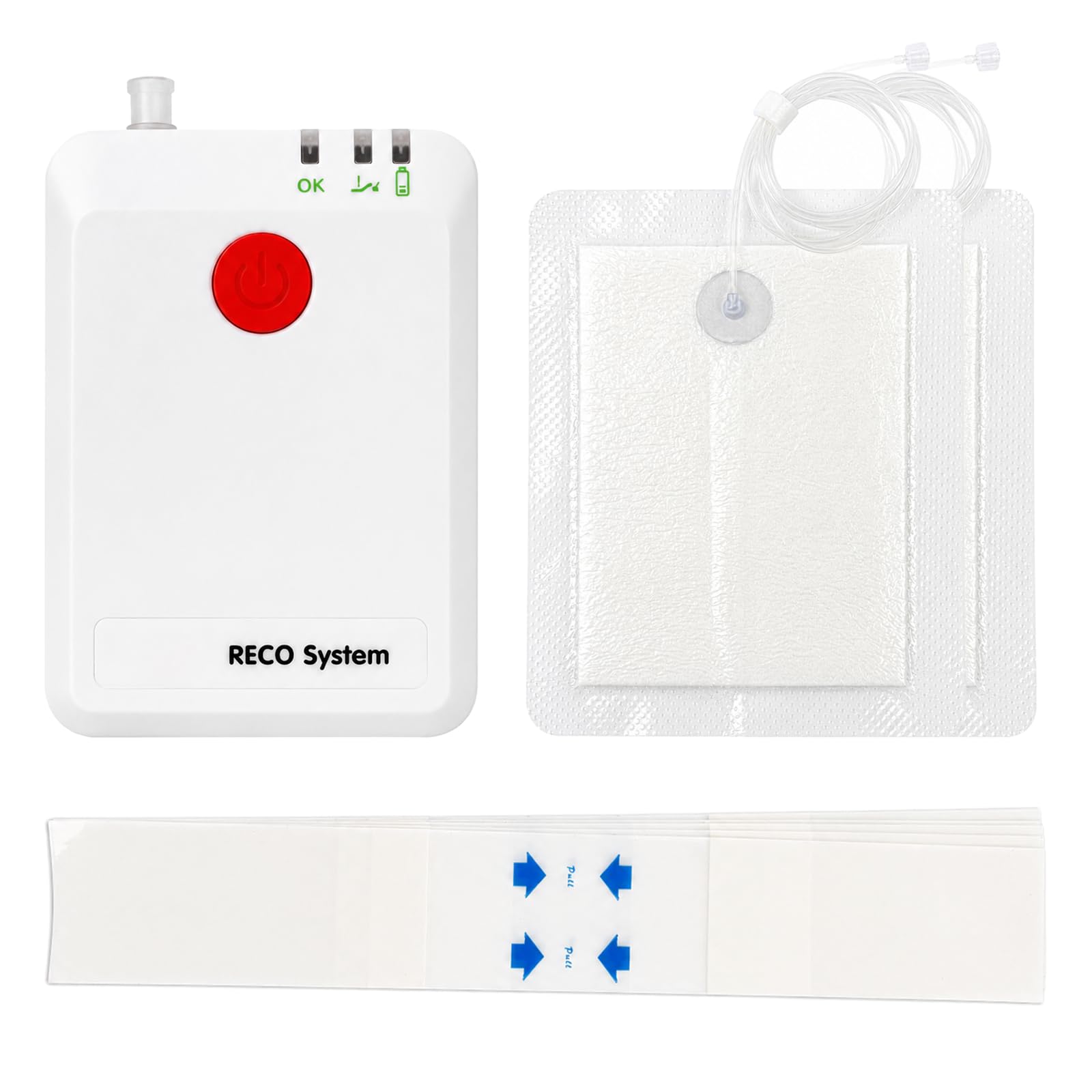 Kit de pansement portable avec pompe compacte, système de pansement scellé pour la gestion des fluides et couverture externe (20 x 24 cm)