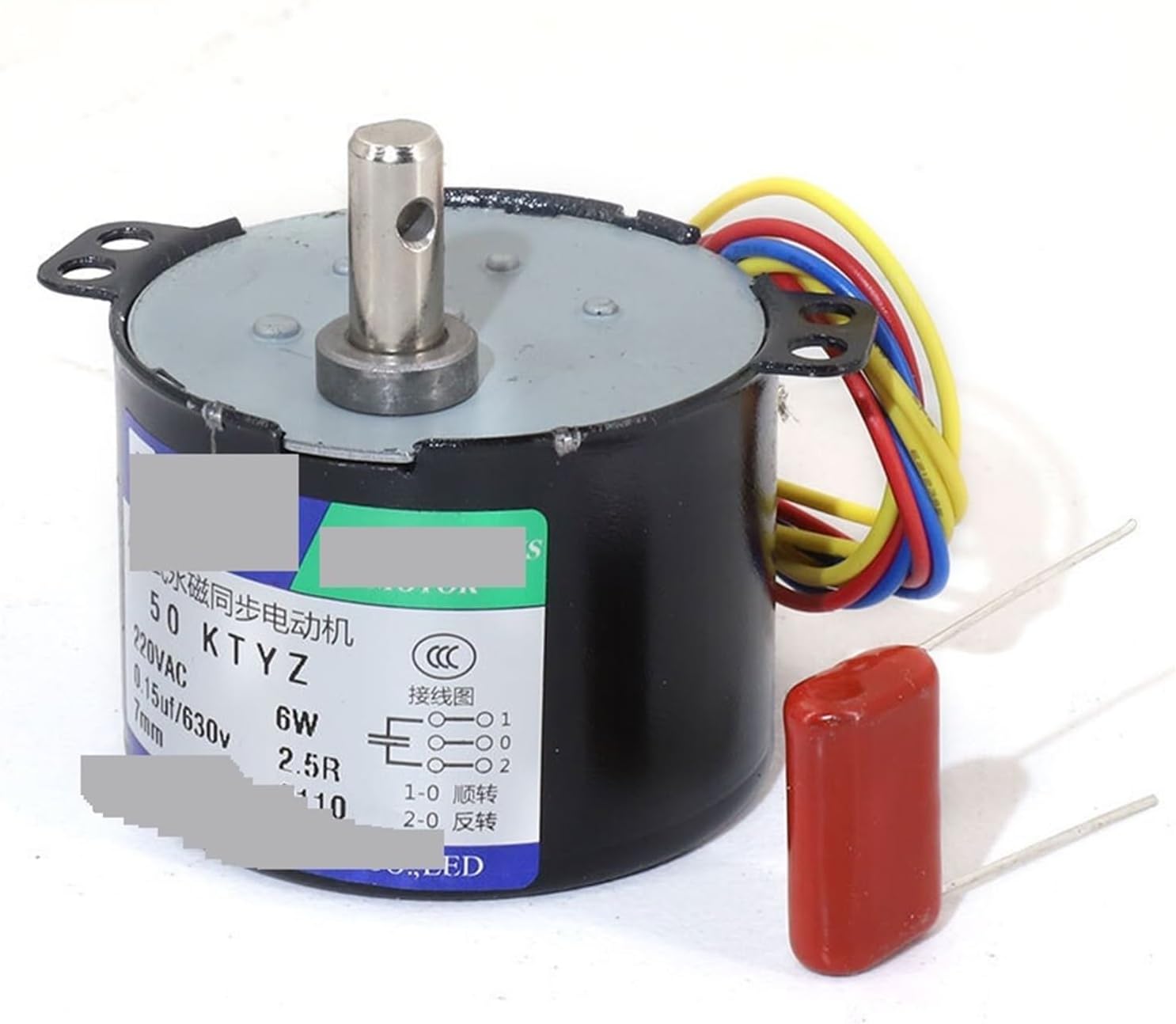 Synchronous Motor 50KTYZ Permanent Magnet High Torque 220V AC Forward and Reverse Controllable(220V 20rpm)