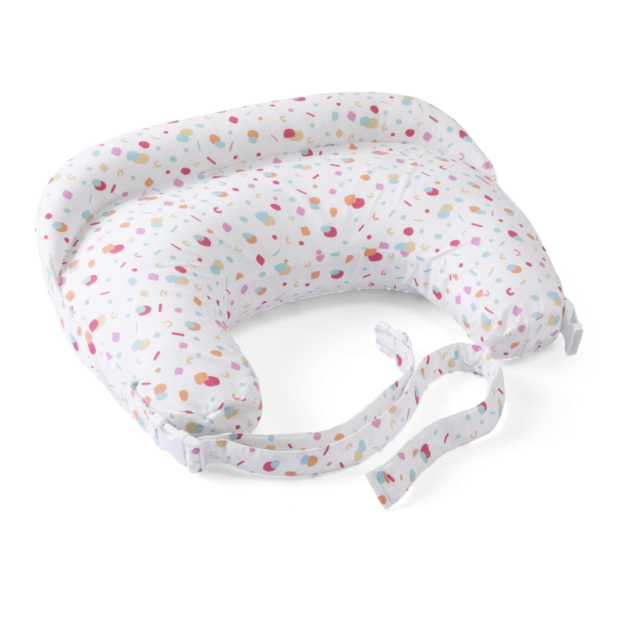Boppy Deluxe Nursing Pillow, Breast and Bottle Feeding Support, Ergonomic Shape to Support with Mother and Baby, Full Padding, Removable and Machine Washable, 0M +