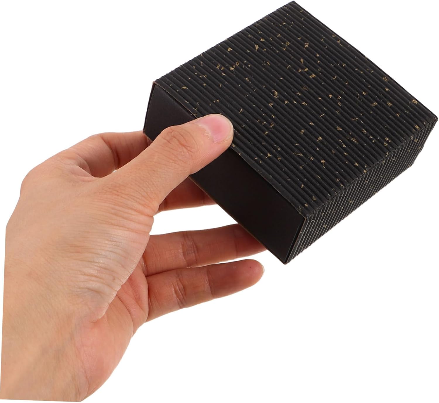 GRADENEVE 6 Pack Blank Match Storage Boxes, Black Paper Decorative Holders image 4