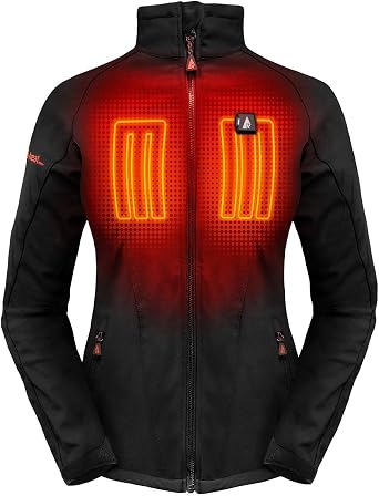 ActionHeat 5V Womens Battery Heated Jacket, 3 Zone Heat, Machine Washable