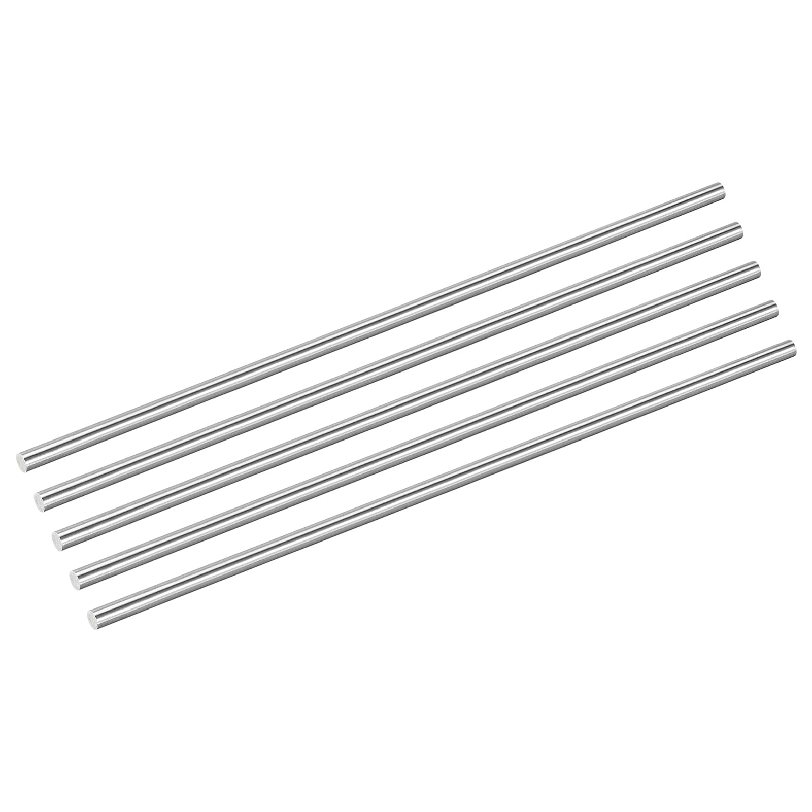 QUARKZMAN 5 Pezzi Barre In Acciaio Inox 304 7mm x 254mm Barra Rotonda Solida