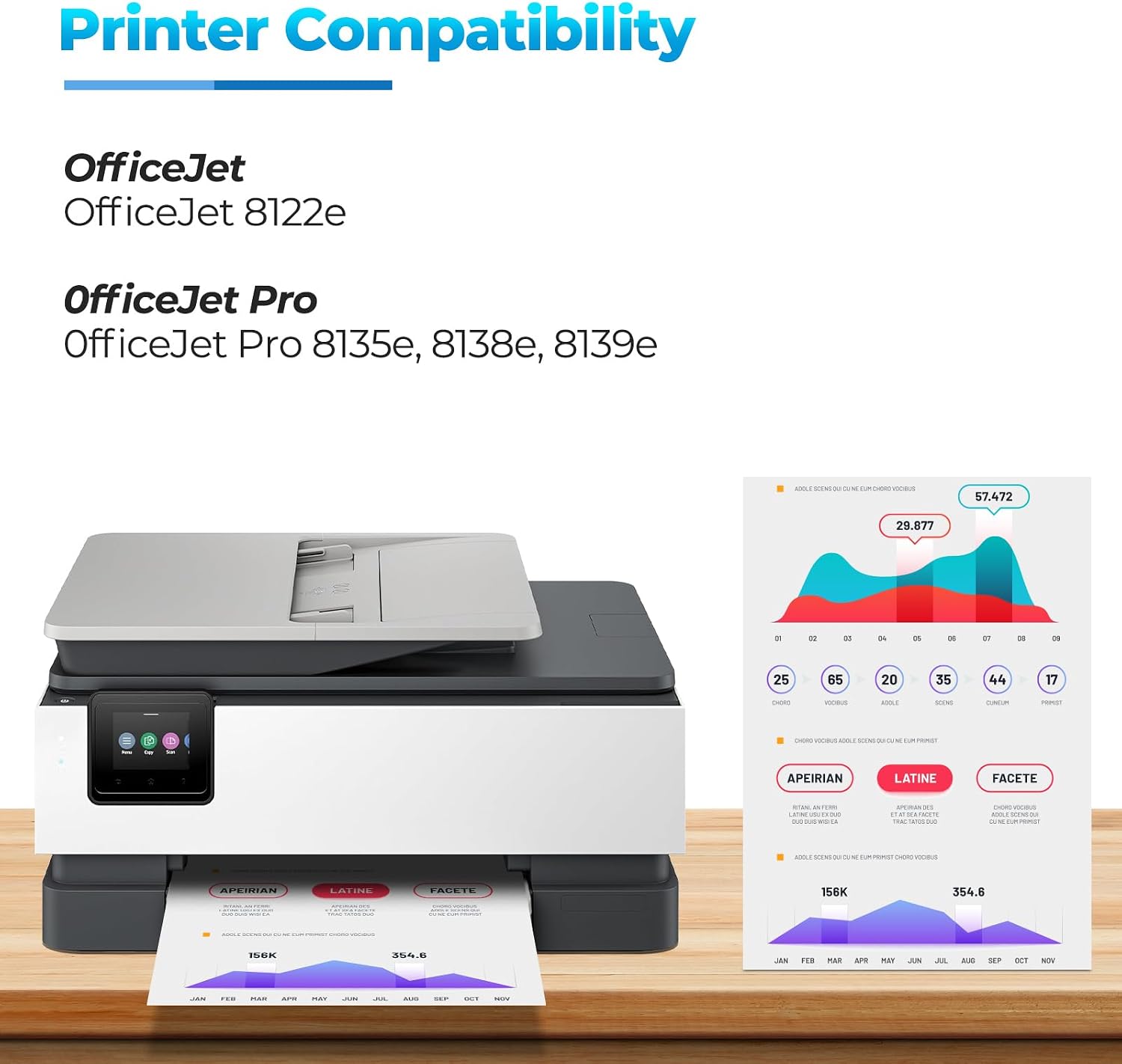 923e 923XL Ink Cartridges OfficeJet Pro 8135e 8139e Compatible with HP 923 e 923 XL Ink Cartridges Combo Pack for OfficeJet Pro 8135 8135e 9139e 8139 e 8138e OfficeJet 8122e 8122 Printer (4 Pack)