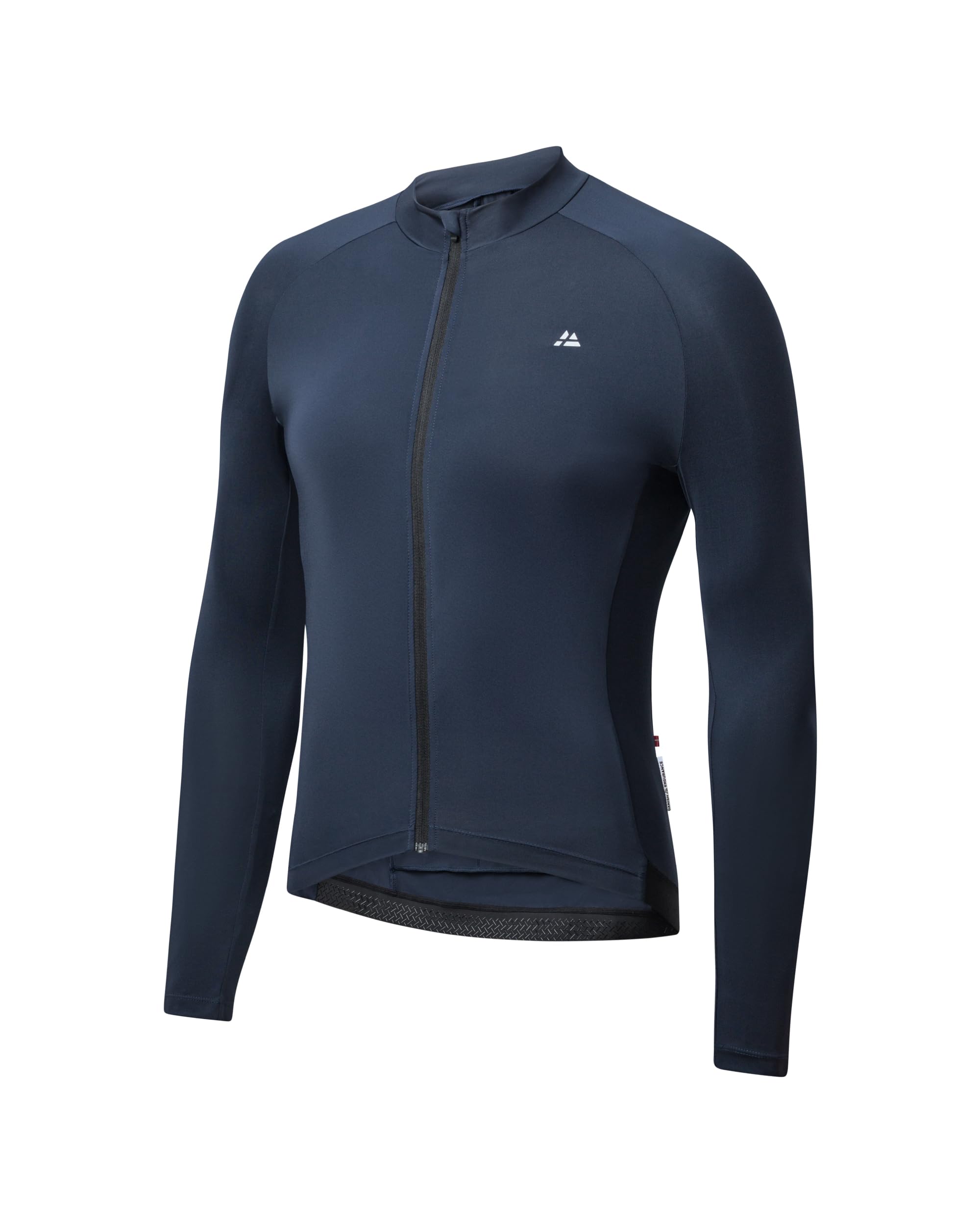 DANISH ENDURANCE Langarm Radtrikot Herren mit Reißverschluss, Fahrradtrikot mit Taschen, Schnelltrocknendes Rennradtrikot, Fahrradbekleidung Herren