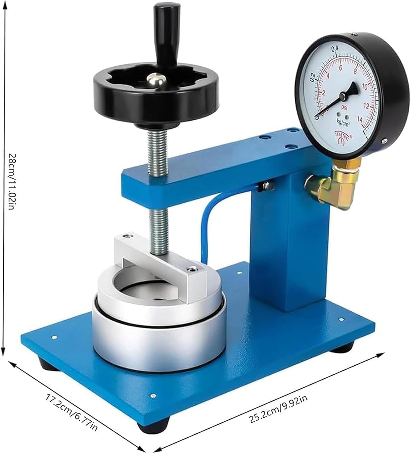 Hydrostatischer Druckprüfer, Textil-wasserdichtigkeitsprüfgerät Mit Druckkugel Aus Gummi, 0–20.000 Mm Wassersäule, Zeigeranzeige, Für Zelt- Und Regenmantelstoffe 5000mm