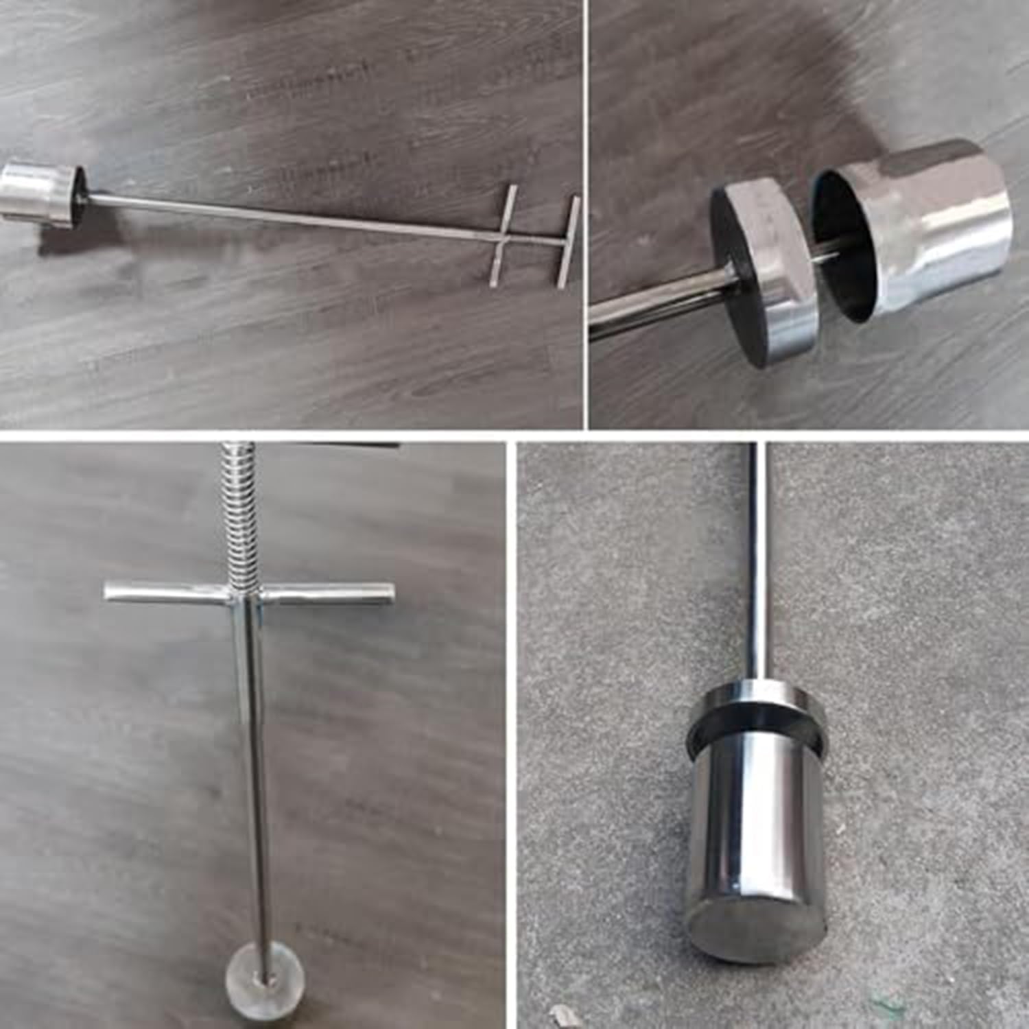 100ml Stainless Steel Liquid Sampler Probe, 0.5m 1m 1.5m Drum Thief for Viscous Oil Grease Shampoo, Industrial Lab Liquid Sampling Tool(0.5m/1.6ft)