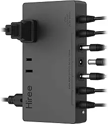 Fonte de alimentação para de de guitarra com 7 saídas CC para placa de pedal de efeito 9 V com 2 saídas CA para carregar alto-falante, instrumentos musicais