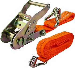 MCS Cargo Security Correa con trinquete y Gancho, Doble Puntiagudo, 200011003, Correa homologada 1to/2to, TÜV GS, Ancho...