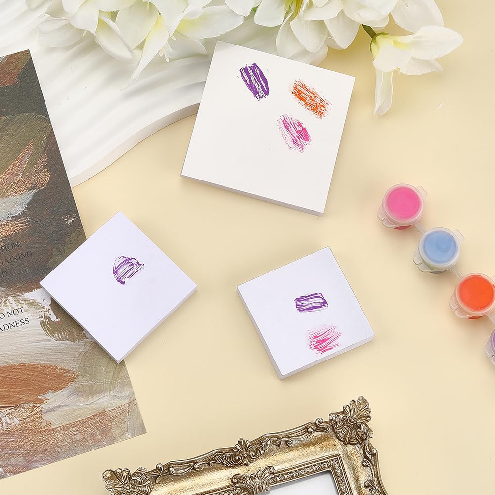 150 fogli 3 stili di Carta per Nail Art, Tavolozza per Smalto In Gel, Colla per Carta, Portatile, Impermeabile, Strumento per Mescolare I Colori Del Trucco Bianco, 3x3 pollici Quadrati per D