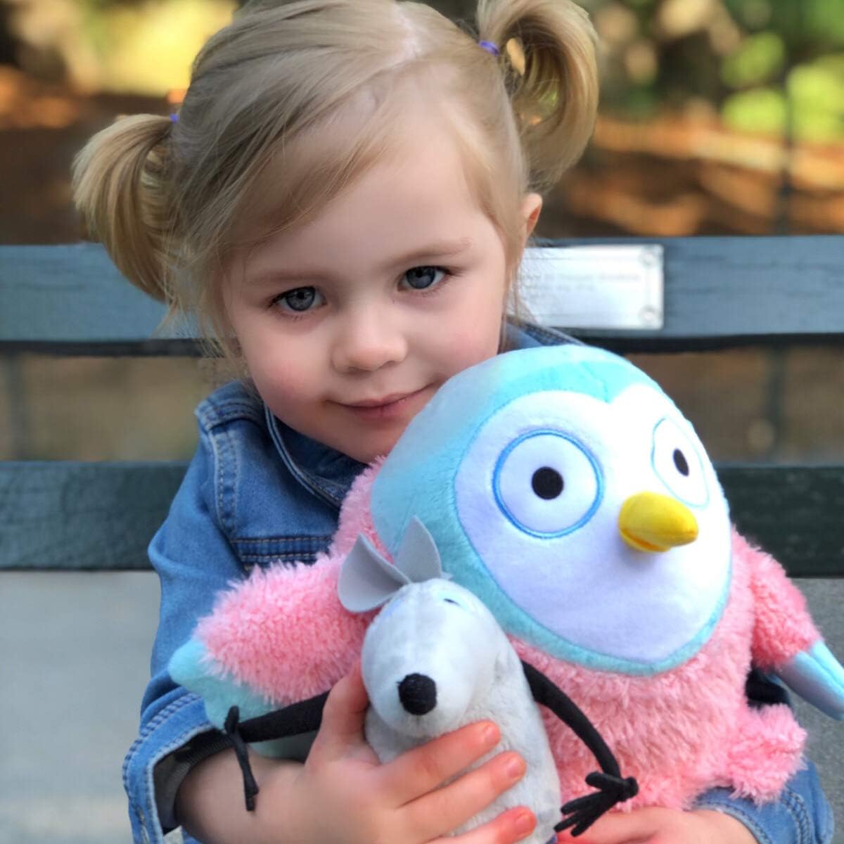 YOTTOY Contemporary Collection | Owl and Noise Soft Stuffed Animal Plush Toy Pair – 8” & 5”