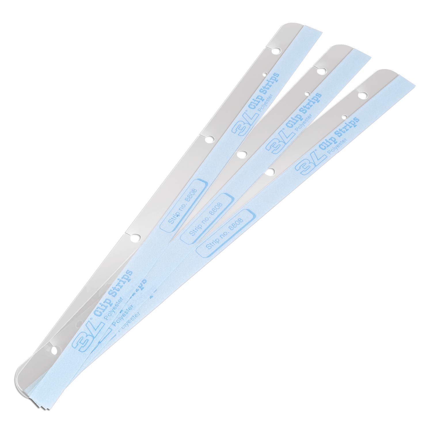 3L Filing Strips Mini Polyester Self-Adhesive 125mm for A5 Ref 8802-50 [Pack of 50]