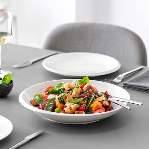 Miniatura 4 de Villeroy & Boch NewMoon - Cuenco profundo generosamente diseñado para sopas y guarniciones, porcelana premium, apto para lavavajillas, color blanco