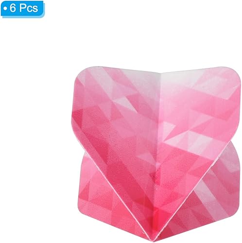 Miniatura 8 de PATIKIL Vuelos de dardos, paquete de accesorios de dardos estándar PET Piezas de repuesto para punta de acero suave estilo geométrico