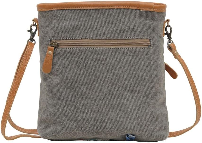 Myra Bag Western Canvas Crossbody Bag for Women - Cotton and Upcycled Leather Shoulder Bag Reboot - Image 5