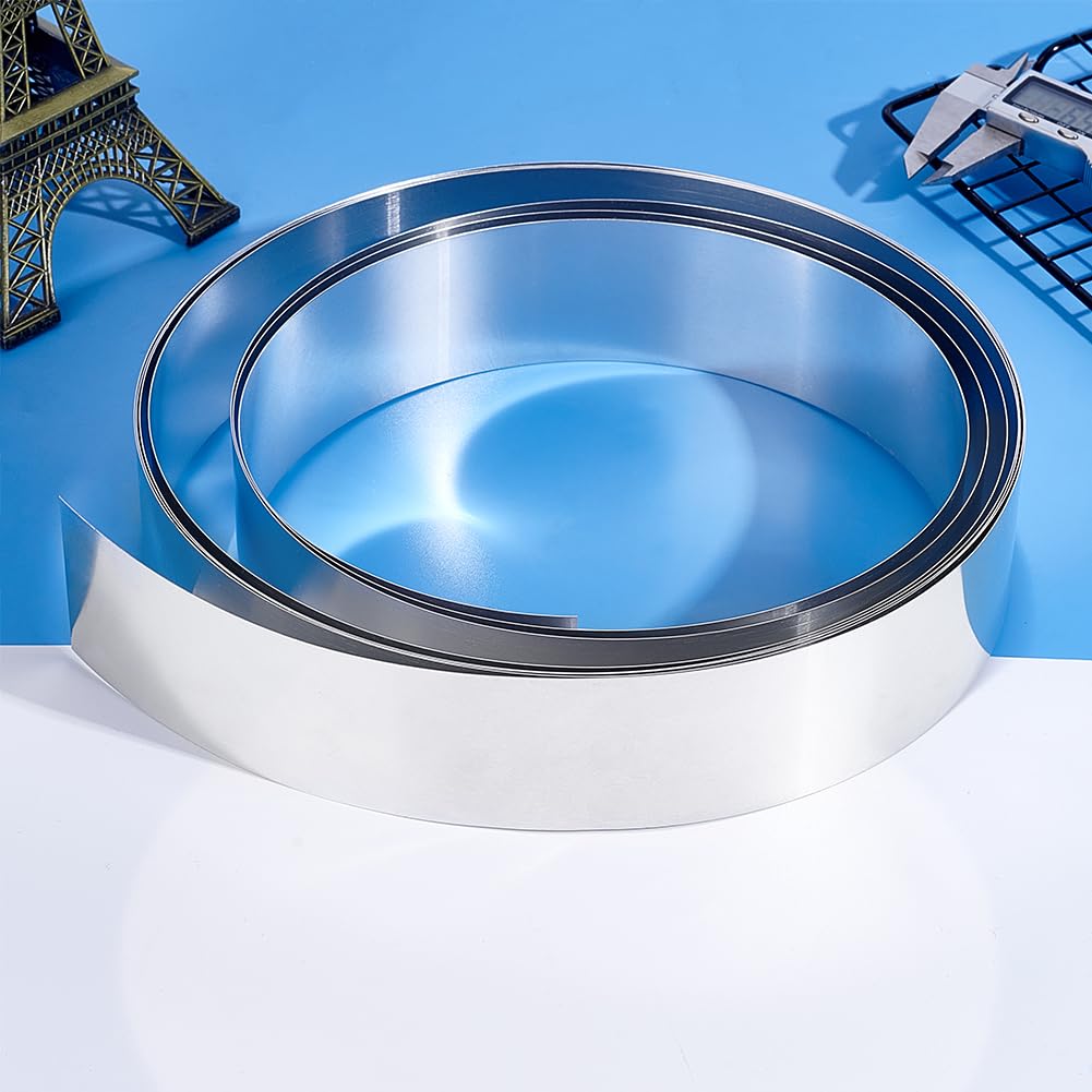 PH PandaHall 5m x 5cm Solin en aluminium Feuille D'Aluminium Rouleau de Tôle D'Aluminium de 0.4mm pour Sceller les Portes et Fenêtres de Bricolage