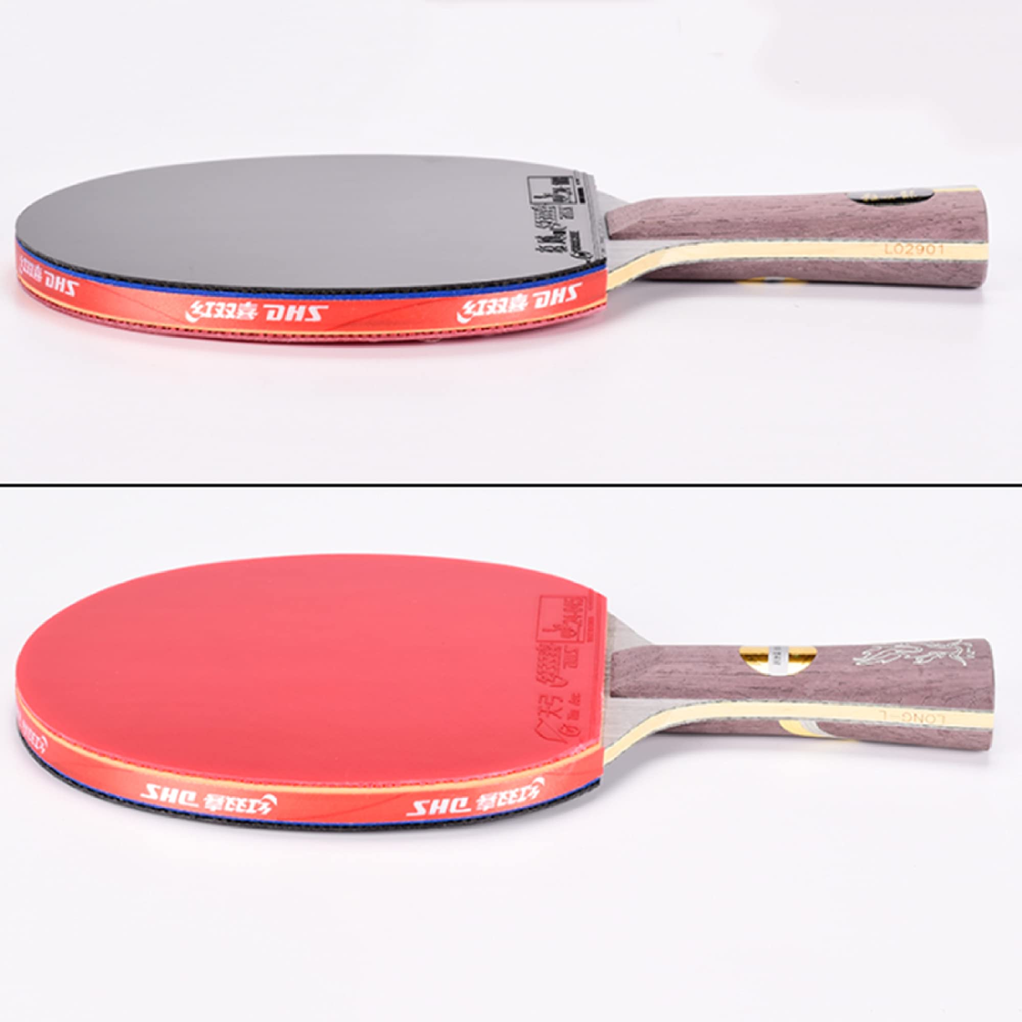 BBAUER Raqueta de Tenis de Mesa de Competición, Pala de Ping Pong con Fondo de Carbono Mantiene Estable la Pelota