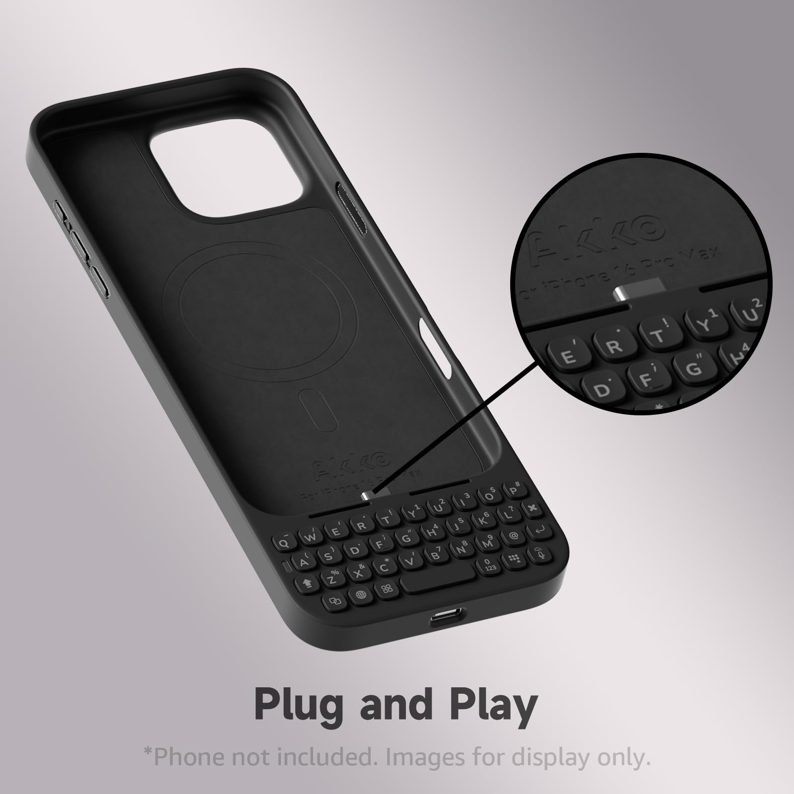 Amazon | Akko MetaKey Keyboard iPhone 16 Pro Max用 画面スペースを