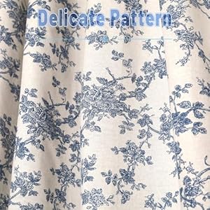 2 Panels Linen Tassels Curtains Farmhouse Blue Floral Vintage Semi Sheer Window Curtain for Kitchen Bathroom, 26x24in Tiers Curtain 2 Panels Linen Tassels Curtains Farmhouse Blue Floral Vintage Semi Sheer Window Curtain for Kitchen Bathroom 26x24in Tiers Curtain