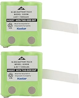 Kastar 2-Pack Battery Replacement for Midland G223 G225 G226 G227 G300 G300M G500 GXT200 GXT250 GXT255, TLKR-T3 TLKR-T4 TLKR-T5 TLKR-T6 TLKR-T7 TLKR-T8 XTR446 IXNN4002A, Switel WTF732