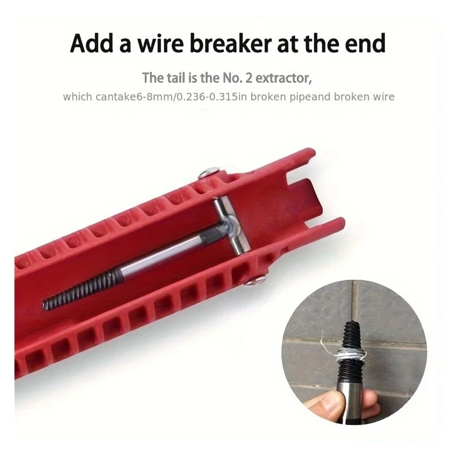Llave de reparación multifunción 14 en 1 ABS antideslizante mango largo