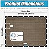 Amagenix 90% Sun Shade Cloth with Grommets, 8' x 10' Pergola Replacement Shade Cover Canopy Privacy Screen for Outdoor Patio Garden, Mocha (We Customized) #2