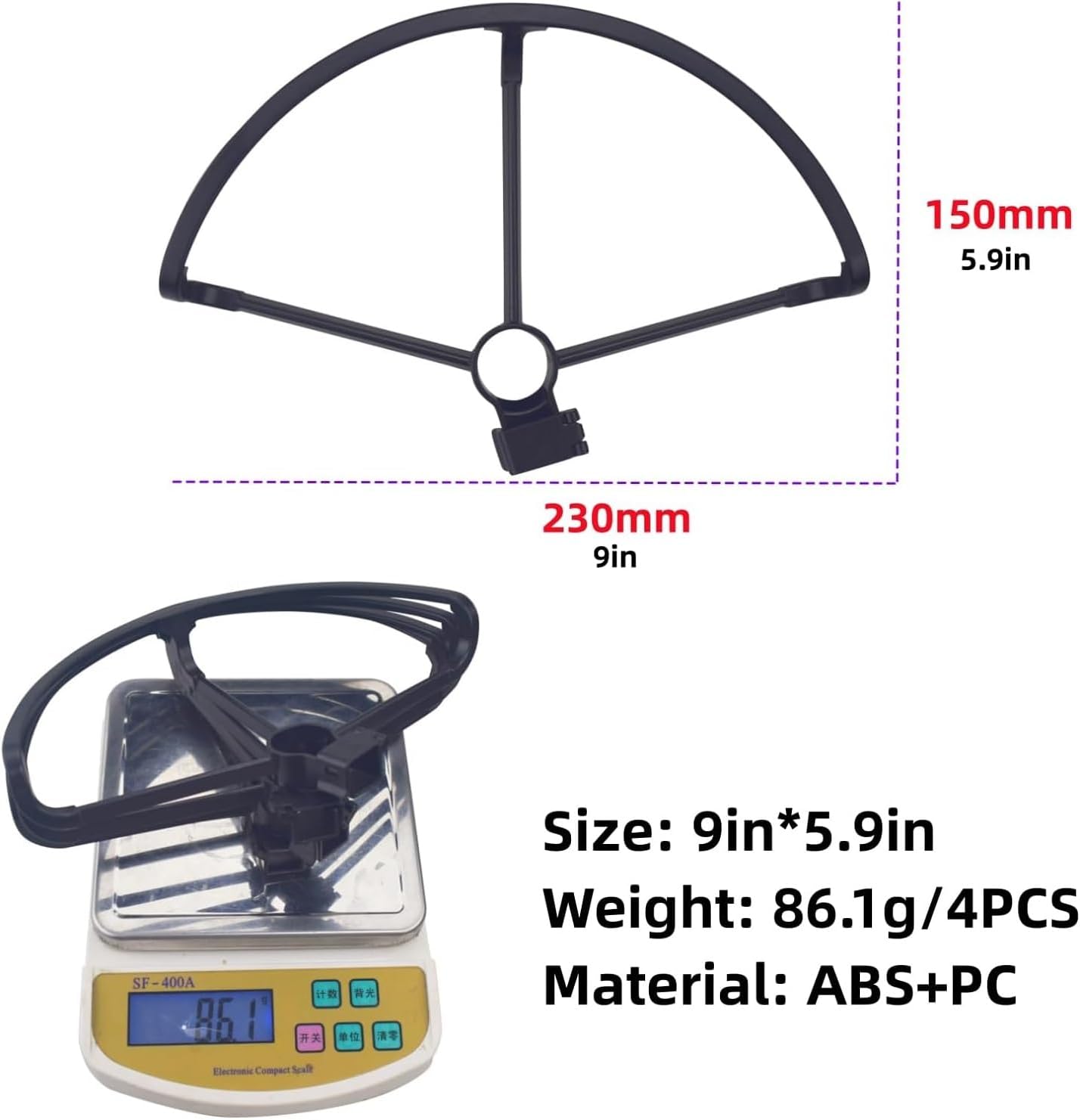 4PCS Protective Rring Suitable for HS600 V11 TF35 PRO Drone Protective Cover HS600 Four Axis Aircraft Upgraded Parts Protective Cover