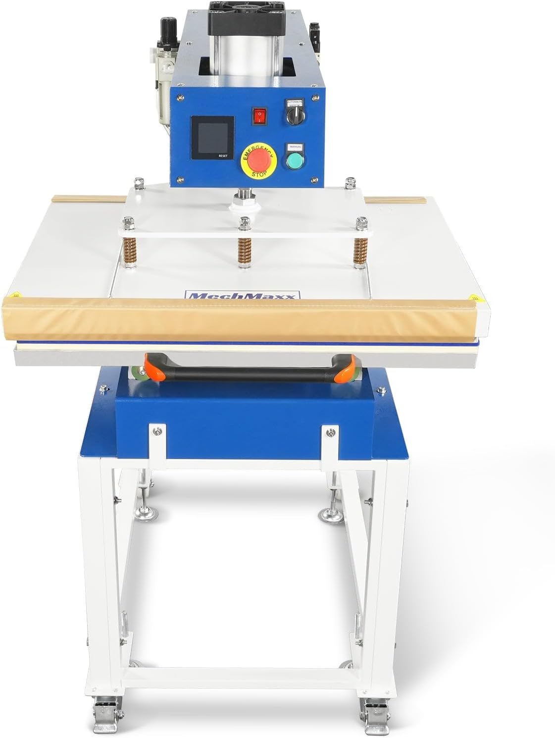 MechMaxx 24x32 Inch (60x80cm) Industrial Pneumatic Single Station Heat Press Slide-Out Worktable LCD Touchscreen Sublimation Machine with AIRTAC Pneumatic Components (220V 8HP),PS2432S