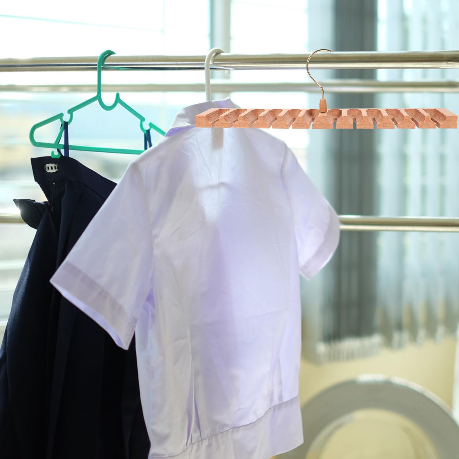 Organizador Giratorio Grande Compartimentos para Cinturones y Corbatas Perchero Multiusos para Armarios Ahorro Espacio y Resistente para Accesorios Hogar