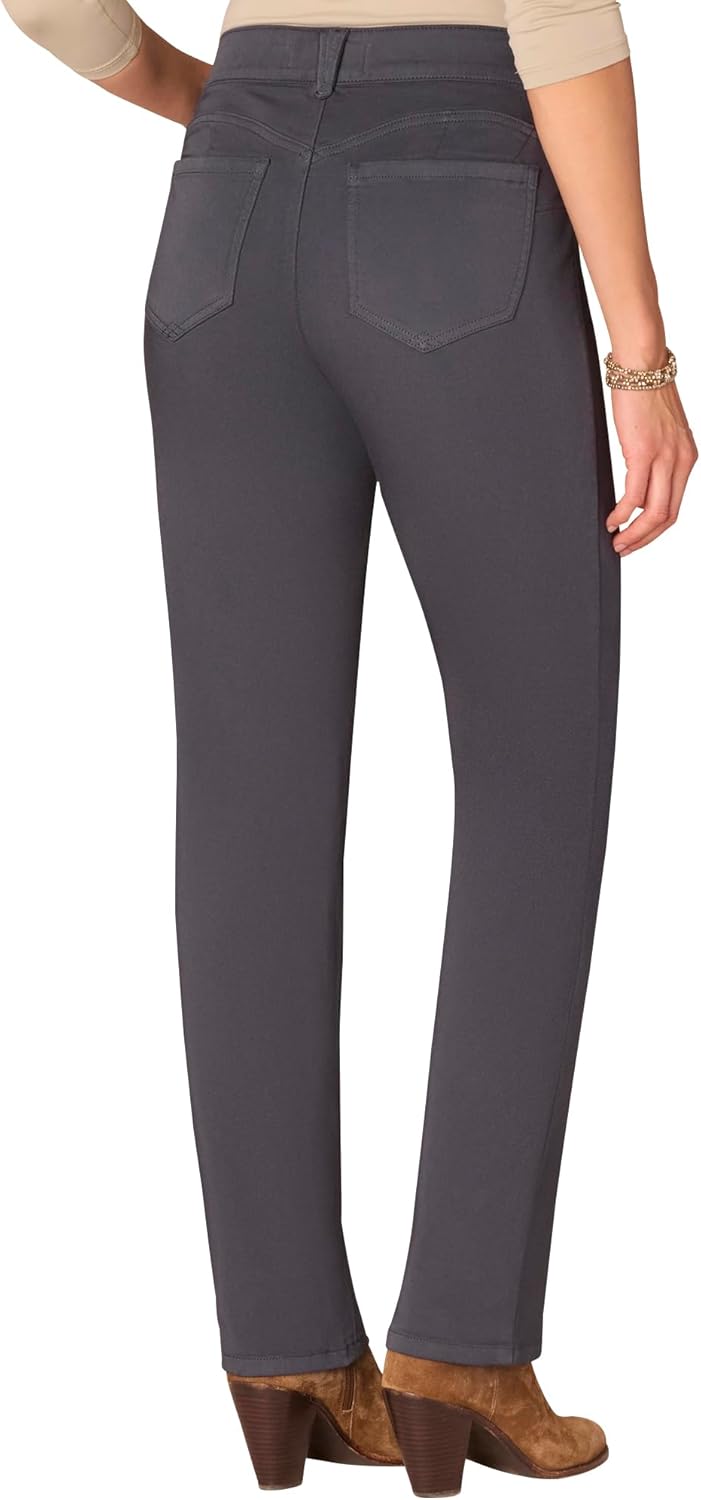 Democracy Women's 31/14" "ab Solution Straight Leg Black - Image 3