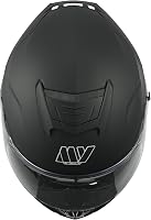 MY Motoros Bukósisak Teljes Arcvédelem Napellenző ECE 22.06 Férfi Női - M(57-58CM), matte black 4