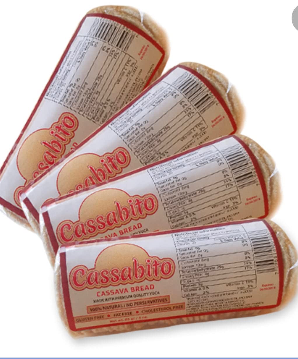 Cassabito, Casabe Crackers Natural Flavor – 4 pack of 85gr each (340gr TOTAL) of Cassava Bread, Great for dipping, Made in Venezuela, Natural, Vegan, Gluten-Free, Kosher, 100% Yuca/Casava Root (3 Pack / 1020gTOTAL)